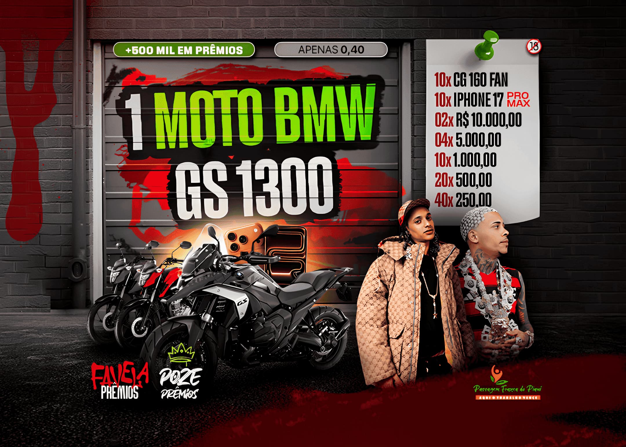 Banner principal do sorteio